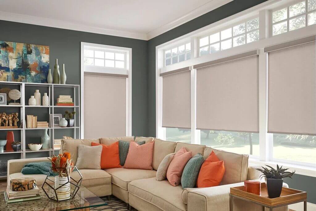 Roller Shades in home