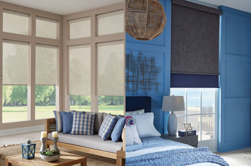Solar Shades VS Roller shades