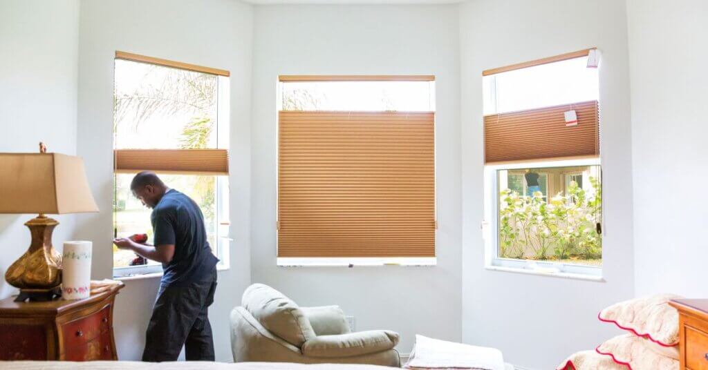 Installing Pleated Shades in Ann Arbor Michigan