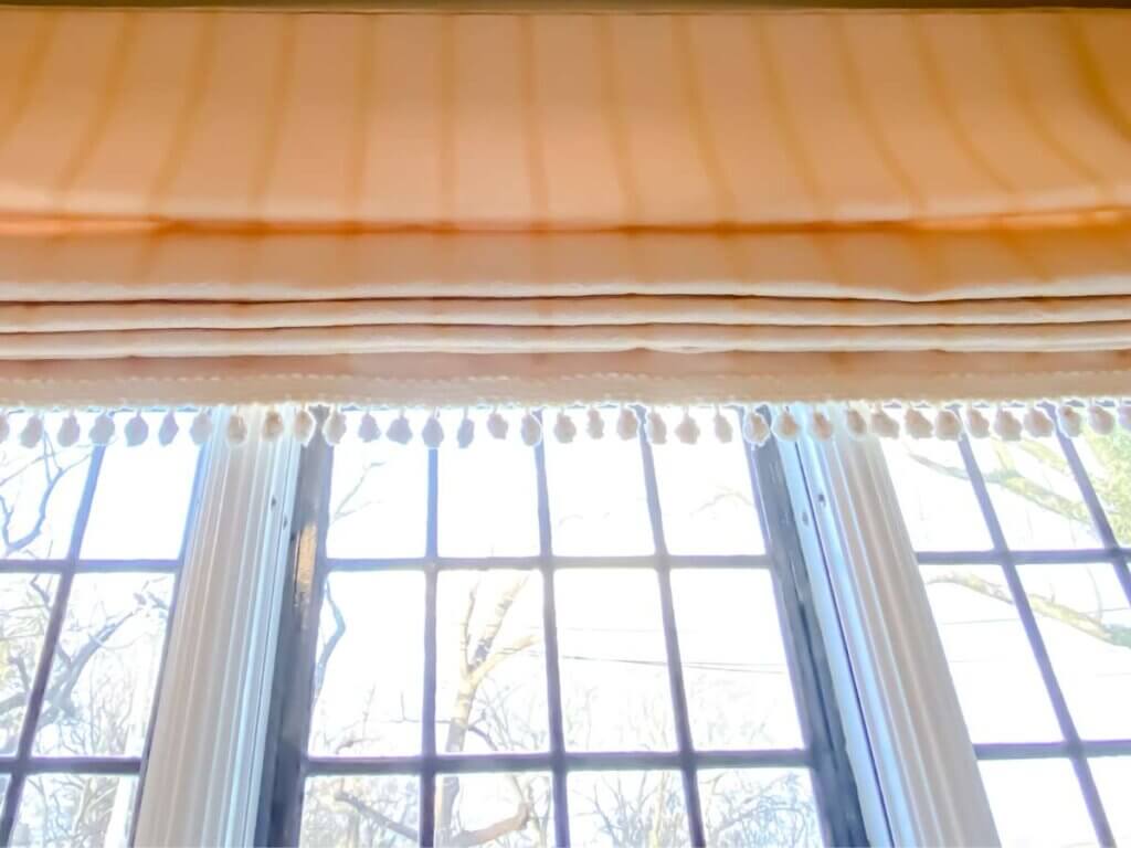 roman shades | bay window treatment ideas