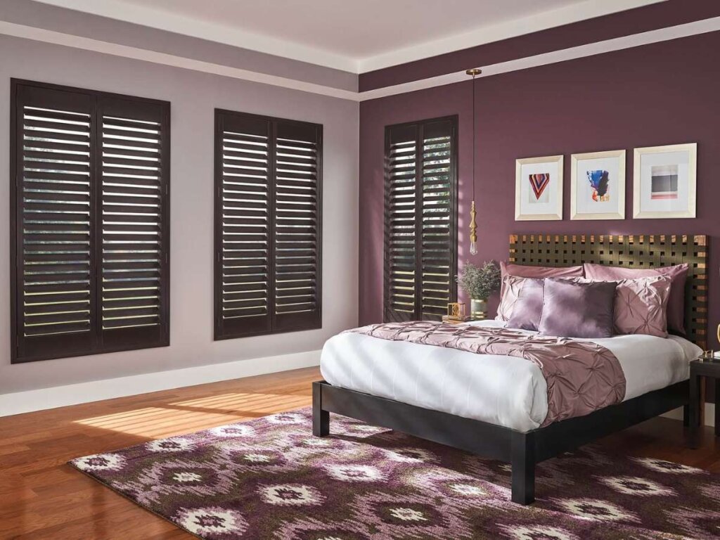 Graber Wood Shutters Adding Charm to the Bedroom