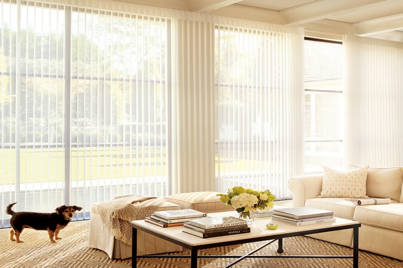 contemporary window treatments for sliding glass doors