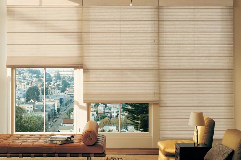 different types of roman shades