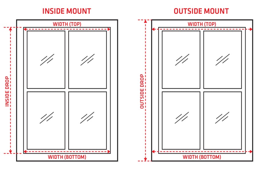 how to measure windows for blinds