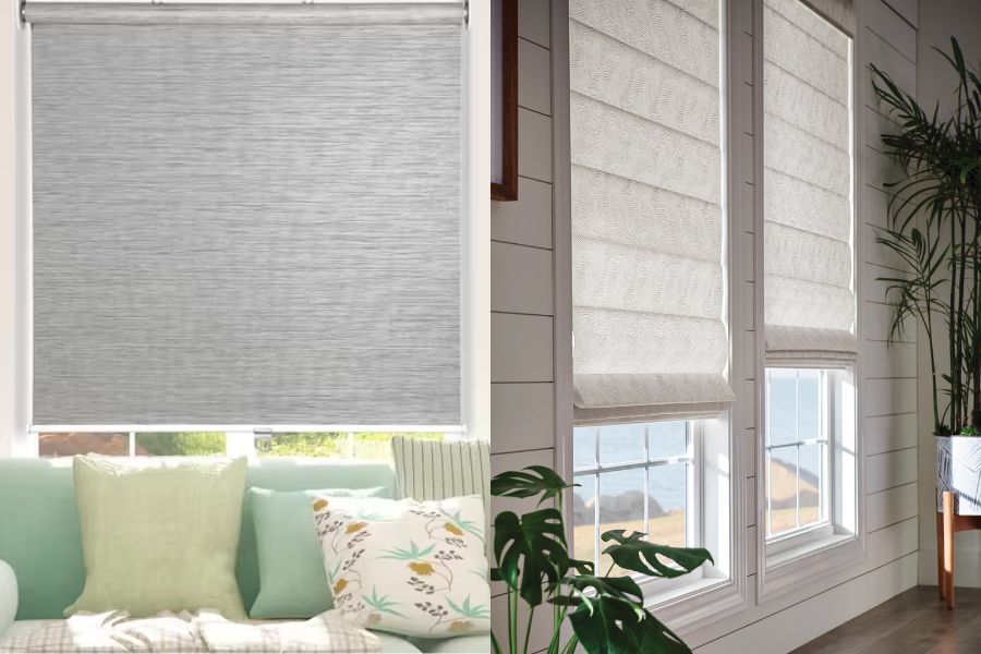 roman shades vs roller shades 3