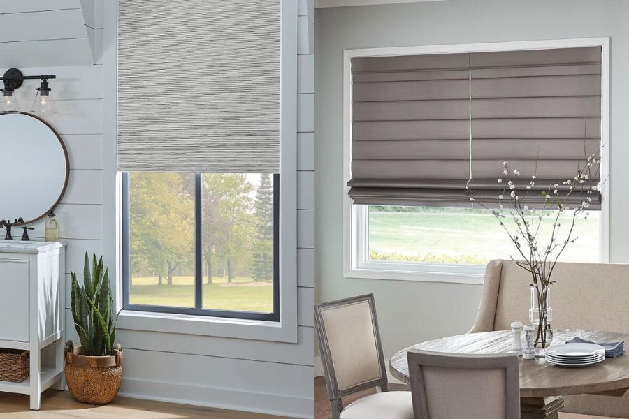 roman shades vs roller shades